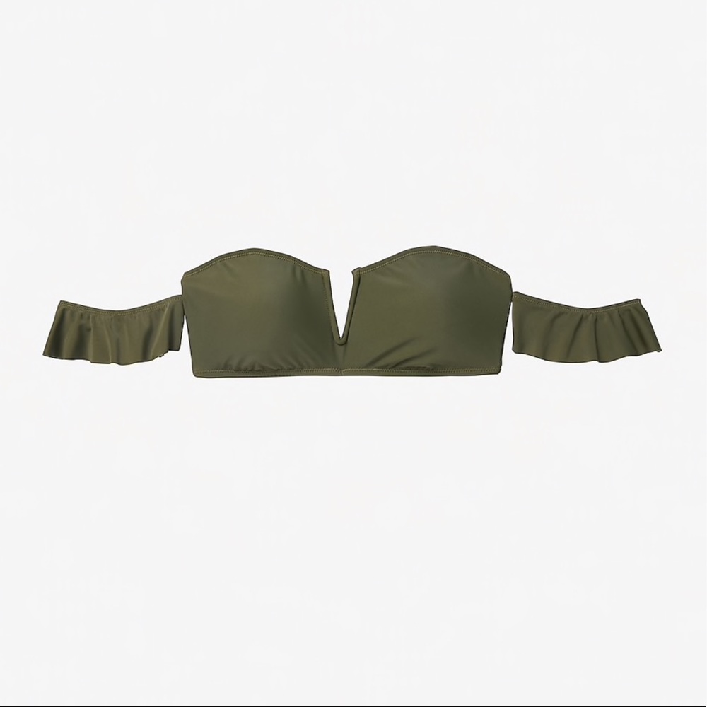 Express Off The Shoulder V-Wire Bikini Swim Top